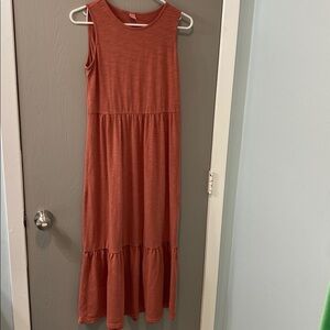 Old Navy Sleeveless Maxi Dress in Rust